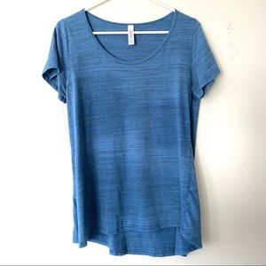 Heathered Blue LulaRoe Classic Tee - Medium